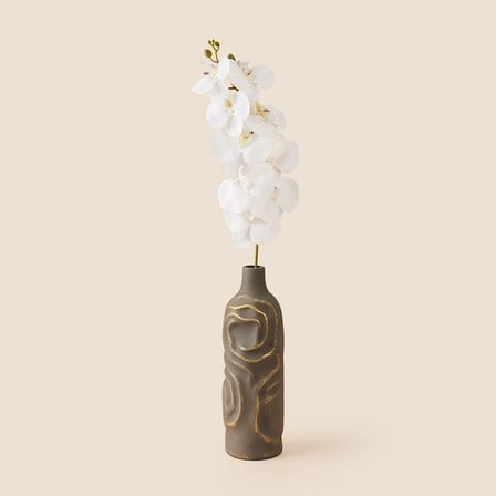 Evidea Deco Orkide Yapay Dal Çiçek - Beyaz - 104 cm