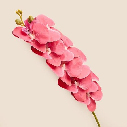 Evidea Deco Orkide Yapay Dal Çiçek - Koyu Pembe - 104 cm