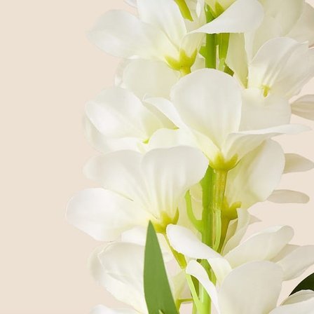 Evidea Deco Aslanağzı Yapay Dal Çiçek - Beyaz - 90 cm