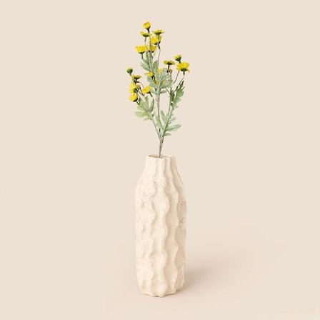 Evidea Deco Yıldızpatı Yapay Dal Çiçek - Sarı - 62 cm