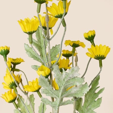 Evidea Deco Yıldızpatı Yapay Dal Çiçek - Sarı - 62 cm