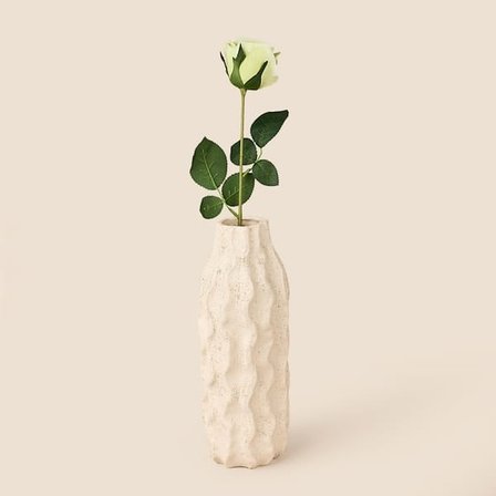Evidea Deco Gül Yapay Dal Çiçek - Açık Yeşil - 68 cm