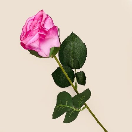 Evidea Deco Gül Yapay Dal Çiçek - Pembe - 68 cm