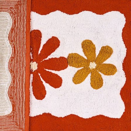 Evidea Soft Flor Tufting Banyo Paspası - Beyaz - 60x90 cm