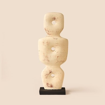 Evidea Deco Eskitme İskandinav Dekor - Bej - 36 cm
