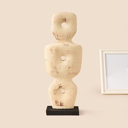 Evidea Deco Eskitme İskandinav Dekor - Bej - 36 cm