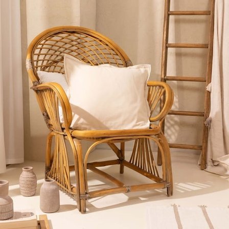 Evidea Soft Rett Kırlent - Bej - 50x50 cm