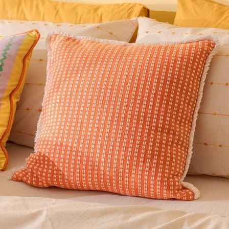 Evidea Soft Raile Kırlent - Kiremit - 45x45 cm