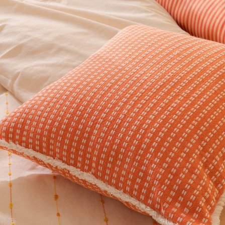 Evidea Soft Raile Kırlent - Kiremit - 45x45 cm