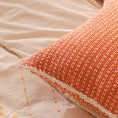 Evidea Soft Raile Kırlent - Kiremit - 45x45 cm