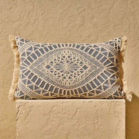 Evidea Soft Slevel Kırlent - Mavi - 30x50 cm