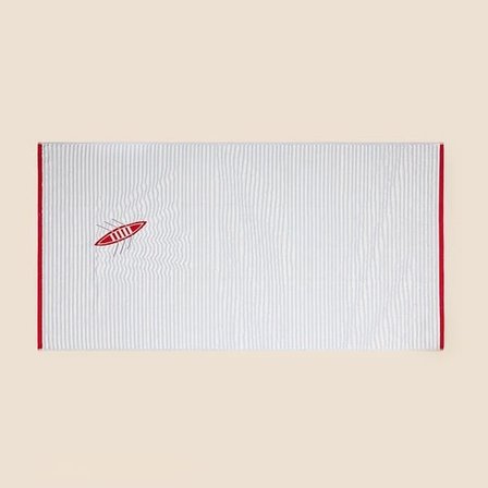 Evidea Soft Mare Plaj Havlusu - Ekru / Mavi - 70x140 cm