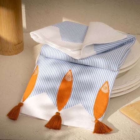 Evidea Soft Marli Kurulama Bezi - Mavi - 40x66 cm
