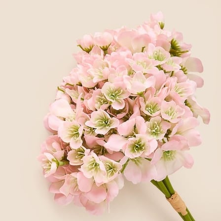 Evidea Deco Ortanca 4'lü Buket Çiçek - Açık Pembe - 31 cm