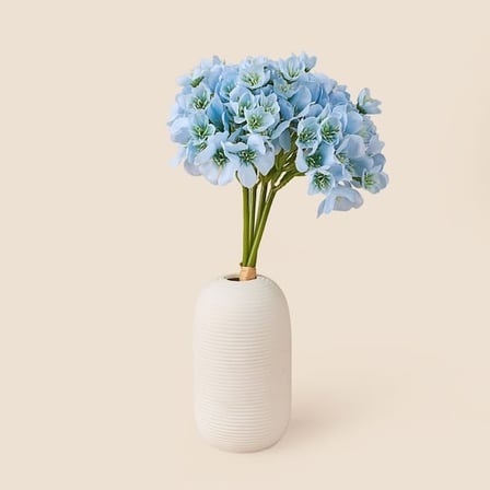 Evidea Deco Ortanca 4'lü Buket Çiçek - Mavi - 31 cm