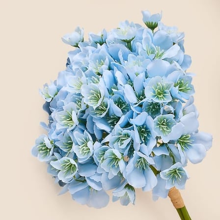 Evidea Deco Ortanca 4'lü Buket Çiçek - Mavi - 31 cm
