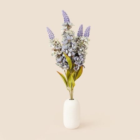 Evidea Deco Sümbül 5'li Dal Çiçek Mor- 55 cm