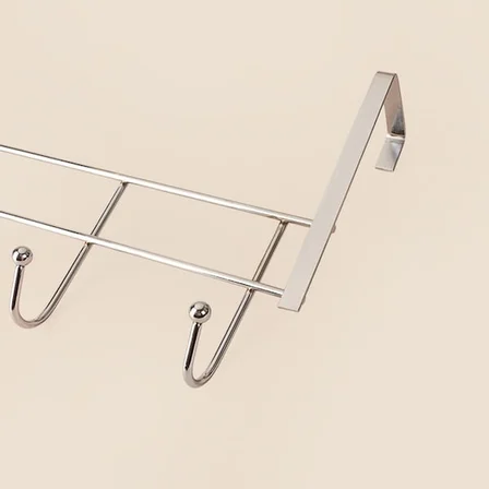 Simple Living 6'lı Kapı Arkası Askı - Gri - 18x49 cm