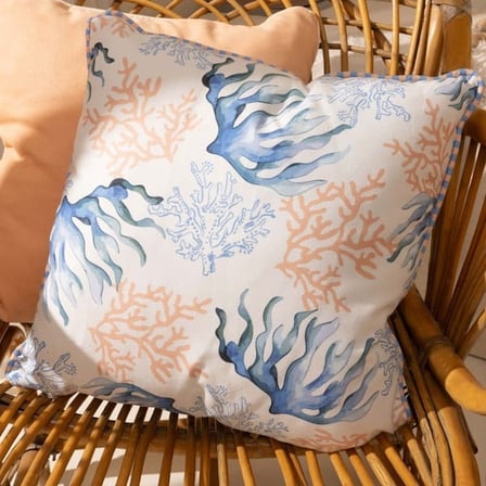 Evidea Soft Coral Kırlent - Ekru - 45x45 cm