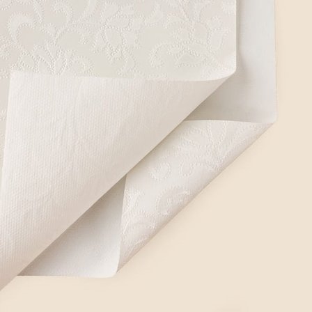 Evidea Soft Lunaria Pvc Masa Örtüsü - Beyaz - 140x140 cm