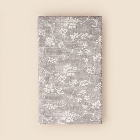 Evidea Soft Blom Pvc Masa Örtüsü - Gri - 140x200 cm