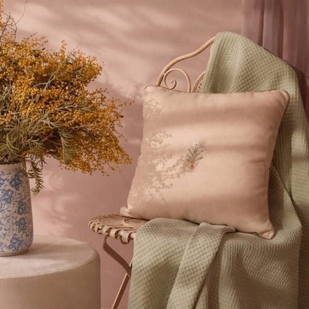 Evidea Soft Daisy Kırlent Kılıfı - Bej - 42x42 cm