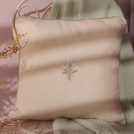 Evidea Soft Daisy Kırlent Kılıfı - Bej - 42x42 cm