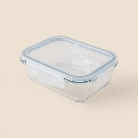 Evidea Kitchen Olea Cam Saklama Kabı - Şeffaf - 640 ml