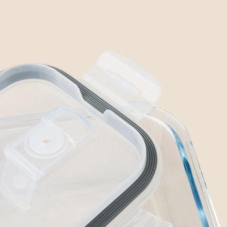 Evidea Kitchen Olea Cam Saklama Kabı - Şeffaf - 640 ml