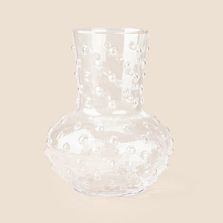 Evidea Deco Bubble Vazo - Şeffaf - 18x18x21,5 cm