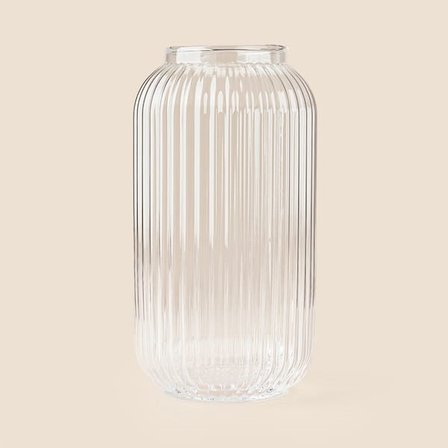 Evidea Deco Pure Vazo - Şeffaf- 11,5x11,5x21 cm