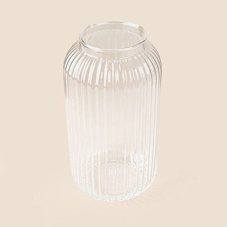 Evidea Deco Pure Vazo - Şeffaf- 11,5x11,5x21 cm