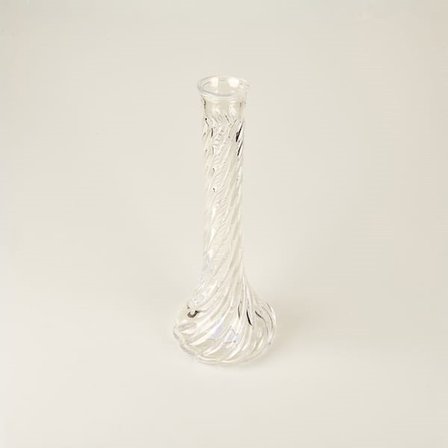 Evidea Deco Burgu Fil Ayağı Vazo - Şeffaf - 6x15x40 cm