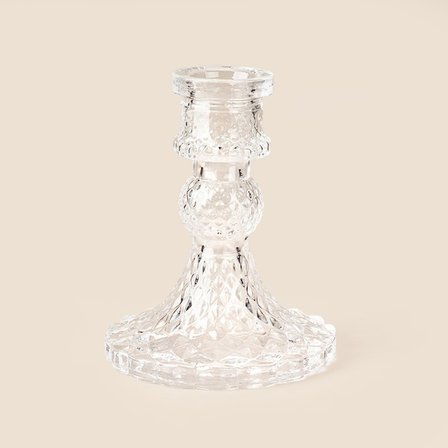 Evidea Deco Kafes Mumluk - Şeffaf- 8x8x10 cm