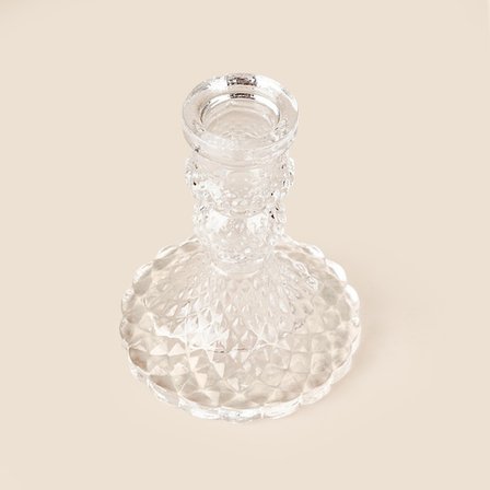 Evidea Deco Kafes Mumluk - Şeffaf- 8x8x10 cm