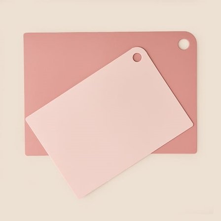 Evidea Kitchen 2'li Elastik Kesim Panosu - Pembe - 21x30 + 25x35 cm