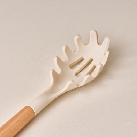 Evidea Kitchen Valea Silikon Makarna Kaşığı - Bej