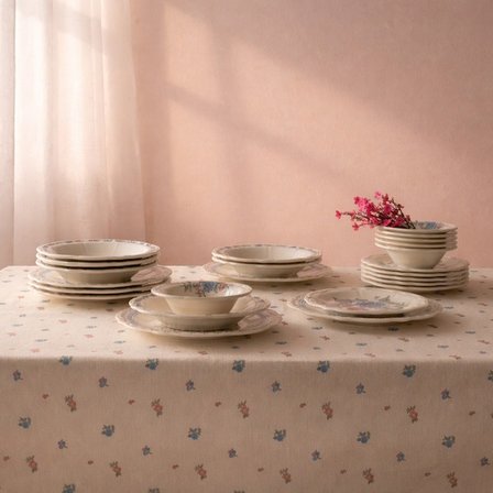 Evidea Kitchen Ravenna 24 Parça Yemek Takımı - Renkli