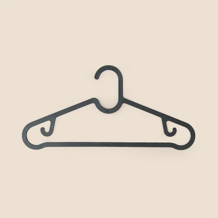 Simple Living Slim 10'lu Askı - Siyah