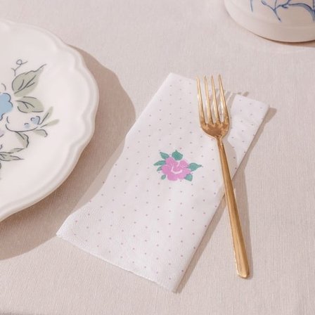 Evidea Kitchen Slow Summer 20'li Kağıt Peçete - Beyaz / Krem