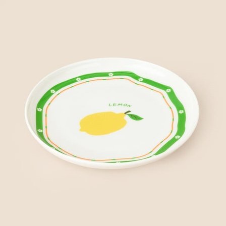 Evidea Kitchen Lemon Tatlı Tabağı - Renkli - 19 cm