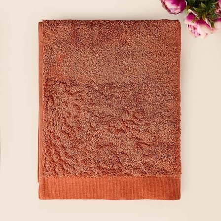 Evidea Soft Linen Yüz Havlusu - Kiremit - 50x90 cm