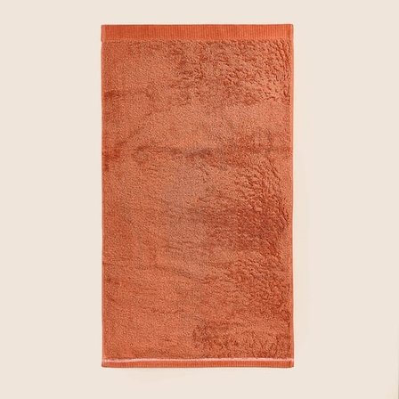 Evidea Soft Linen Yüz Havlusu - Kiremit - 50x90 cm