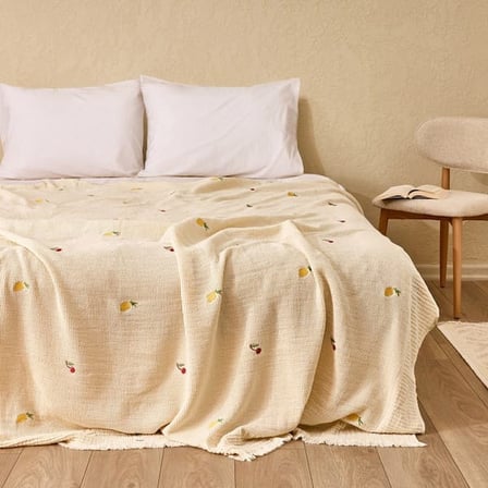 Evidea Soft Sorbetto Çift Kişilik Pike - Ekru / Renkli - 220x240 cm
