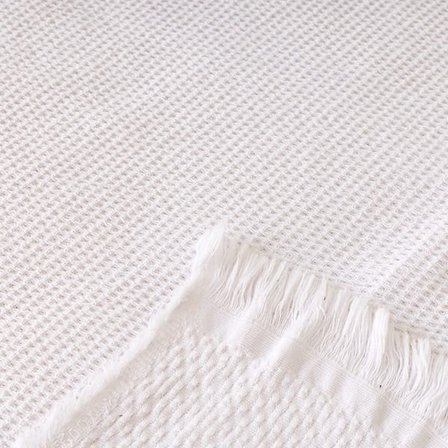 Evidea Soft Lavena Tek Kişilik Pike - Beyaz / Renkli - 160x240 cm