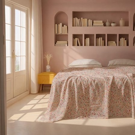 Evidea Soft Fiesta Tek Kişilik Pike - Renkli - 160x220 cm
