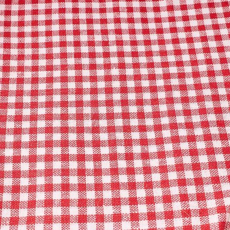Evidea Soft Dama Masa Örtüsü - Kırmızı - 150x150 cm