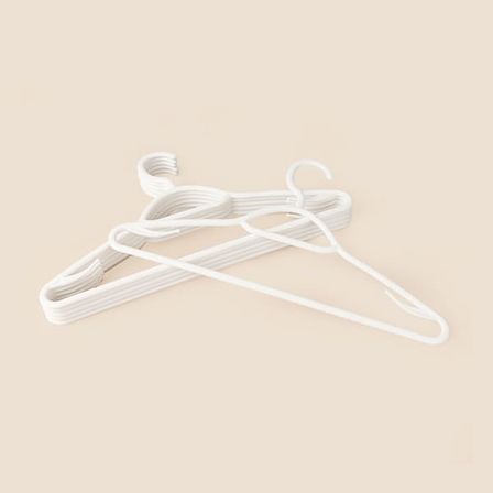Simple Living 6'lı Askı - Beyaz