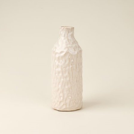 Evidea Deco Vesta Vazo - Krem - 27x10 cm
