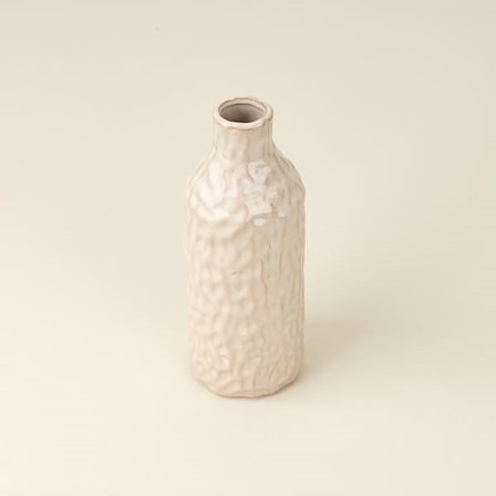 Evidea Deco Vesta Vazo - Krem - 27x10 cm